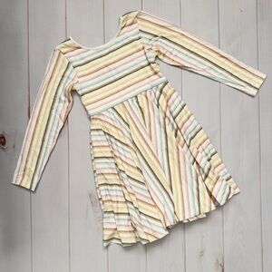 NWT Omi Jo Autumn Rainbow Empire Dress